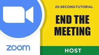 End the meeting – Host Zoom Tutorial #30