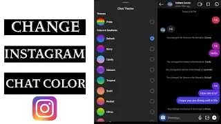 How to Change Instagram Chat Color to Default | Instagram Chat Color Change | Instagram Chat Theme