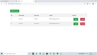 PHP CRUD Operation Using Jquery, Ajax, Bootstrap, PHP and MySQL from scratch