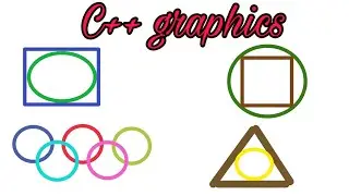 How to draw shapes with circle functions in C++  graphics