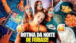 ROTINA DA NOITE DE FÉRIAS!! *academia, comida japonesa e skincare*