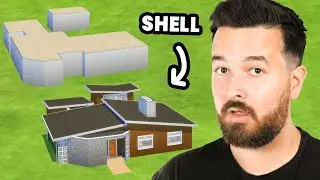 I turned this shell into a mid century house