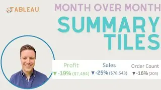 Month over Month Comparison Summary Tiles in Tableau