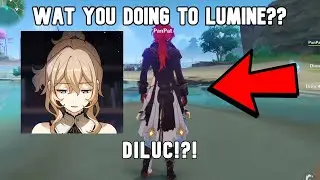"What are you doing Diluc Sama?" -Lumine