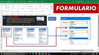 🔴 LISTAS DESPLEGABLES DEPENDIENTES en Formularios de Excel con VBA