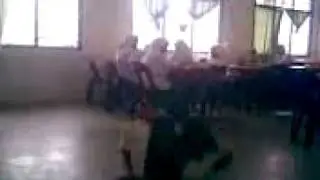 What happen went the teacher leave classroom