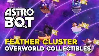 Astro Bot Feather Cluster All Hidden Overworld Collectible Locations (All Bots & Puzzle Pieces)