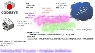 CoDeSys PLC Programming Tutorial :Variable Scope & Variable Type Part 4