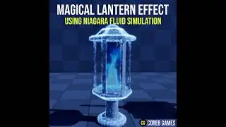 UE5 l Magical Lanter VFX in Unreal Engine 5 using Niagara Fluid  (WIP) #shorts