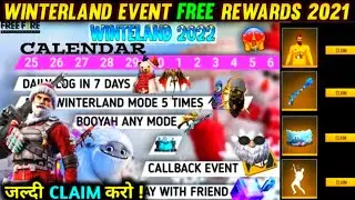 Free Fire Winterland Event | How To Claim Free Rewards On Winterland | Christmas Event 2021