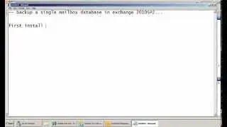 Mailbox database backup in exchange 2010SP2