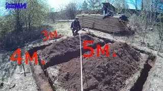 Разметка фундамента, проверка и контроль.