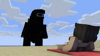 Godzilla minecraft vore (for yume)