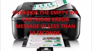 FIX CANNON PRINTER NO INK ERROR IN LESS THAN 10 SECONDS