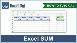 How to use the SUM function in Excel