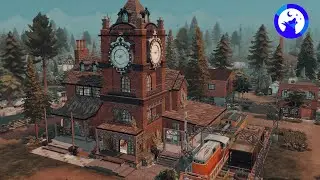 The Abandoned Train Station (Library) | The Sims 4 | House Build + House Tour (Werewolves GP)