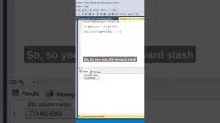 #SQL