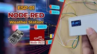 ESP-01 Temperature Logger with Wi-Fi, MQTT, and Node-Red