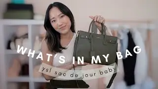 INSIDE AMY SUN'S YSL SAC DE JOUR BABY HANDBAG | updated what's in my bag ✨