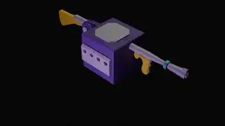 GameCube Gun (full screen) | 3D Animation