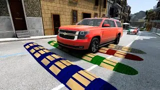 Cars vs Speed bumps #85 - BeamNG Drive ☆ beamng-cars TV