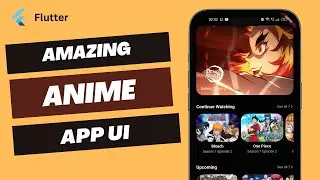 Build an amazing anime app UI with flutter | Speed Code