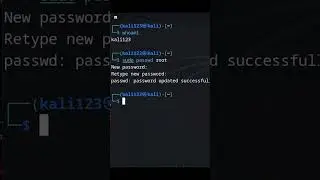 Enable Root login in Kali Linux (2023)  #kalilinux #kalilinux2023 #linux