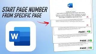 How To Insert Page Number From Specific Page In Word