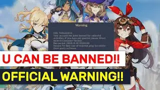 Don't Get BANNED!! NEW Official Warning On Signature Message! | Genshin Impact