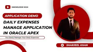(DEMO) - Daily Expenses Manage Application in Oracle Apex