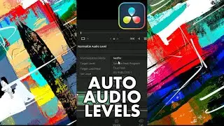 Normalize audio on the edit page in DaVinci Resolve