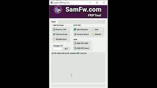 SamFw FRP Tool 2.0 - Remove Samsung FRP one click Tool Free