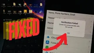 Fix Verification Failed Could Not Communicate With The Server 2024/iPhone/iPad/iPod