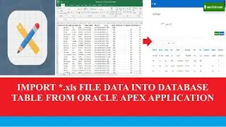 Upload and Process Excel File's data from Oracle Apex