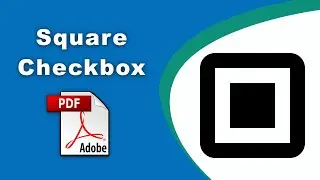 How to add a square symbol check box in pdf (Prepare Form) using Adobe Acrobat Pro DC