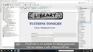 How to make Library Management System just in 60 Minutes using Java Swings and Netbeans 8.2?