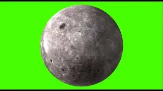 3D Moon Green Screen VFX Effect