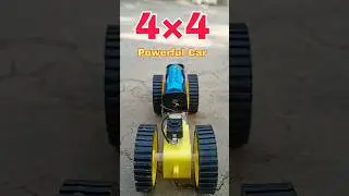 How To Make A 4×4 Car Making • Dc Motor Car Making #shorts #car #motor