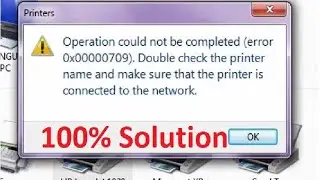 How to Fix cannot Set Default Printer With Error : 0x00000709