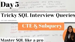 Query5 | Complex SQL Queries- CTE and Subqueries