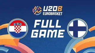 Group Phase | Croatia v Finland | Full Basketball Game | FIBA U20 EuroBasket 2024 Division B