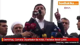 Demirtaş, Cuma’yı Diyarbakır’da Kıldı Fezleke Resti Çekti.mp4