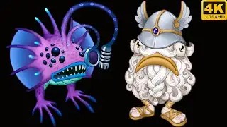 Epic Phangler, Epic Spurrit - Animation / Comparison / Breeding (My Singing Monsters) 4k