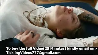 My very Skinny friend gets her armpits and belly button tickled on table