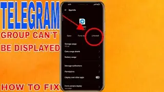 ✅ How To Fix Telegram This Group Cant be Displayed 🔴