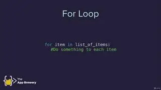 Using the for loop with Python Lists | 100 Days of Code: The Complete Python Pro Bootcamp