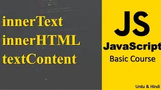 innerText, innerHTML and textContent in JavaScript | Learn JavaScript