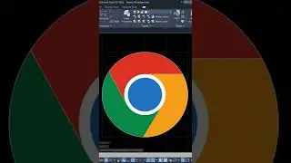 AutoCAD 2D Exercise Create Google Chrome Logo