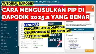 CARA MENGUSULKAN PIP DI DAPODIK 2025