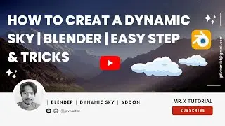 How to create a Dynamic Sky  | addon Blender | Easy Step & Tricks